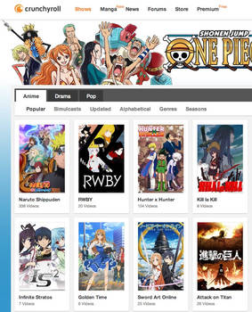 RWBY is number 2 on Crunchyroll!!