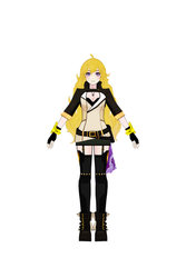 RWBY - Yang Xiao Long Alt. Outfit Turnaround