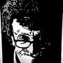 Kurt Vonnegut Portrait high contrast