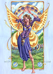 Art Nouveau Summer Time Fairy by lady-cybercat