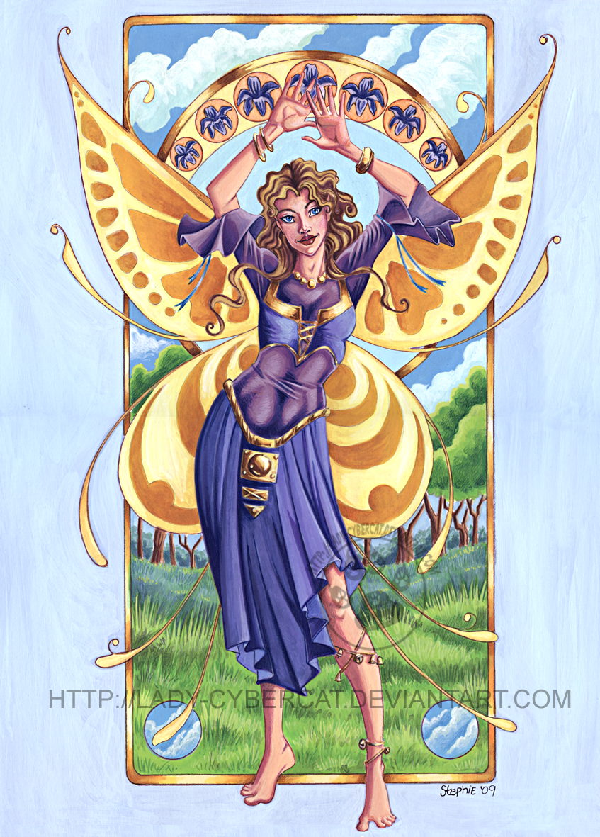 Art Nouveau Summer Time Fairy