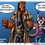 Hellboy meets KaffeineKitty