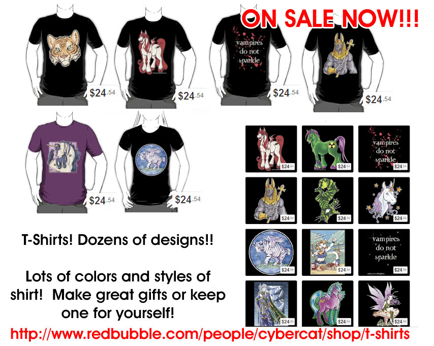T-Shirt Sale Fantasy and More by lady-cybercat