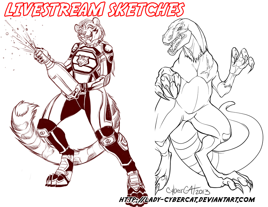 August Livestream Sketch Commissions 5