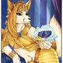 Watercolor Egyptian Fox by Cybercat and Ralloonx