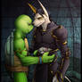 Leonardo and Albinus by Sneefee Colors by Cybercat