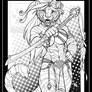 Warrior Tigress bw