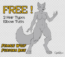 Free Female Wolf Fursona Base