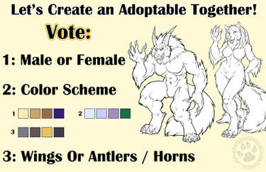Let's Create an Adoptable Together! Vote  / Poll !