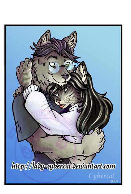 Wolf and Tabby Commission