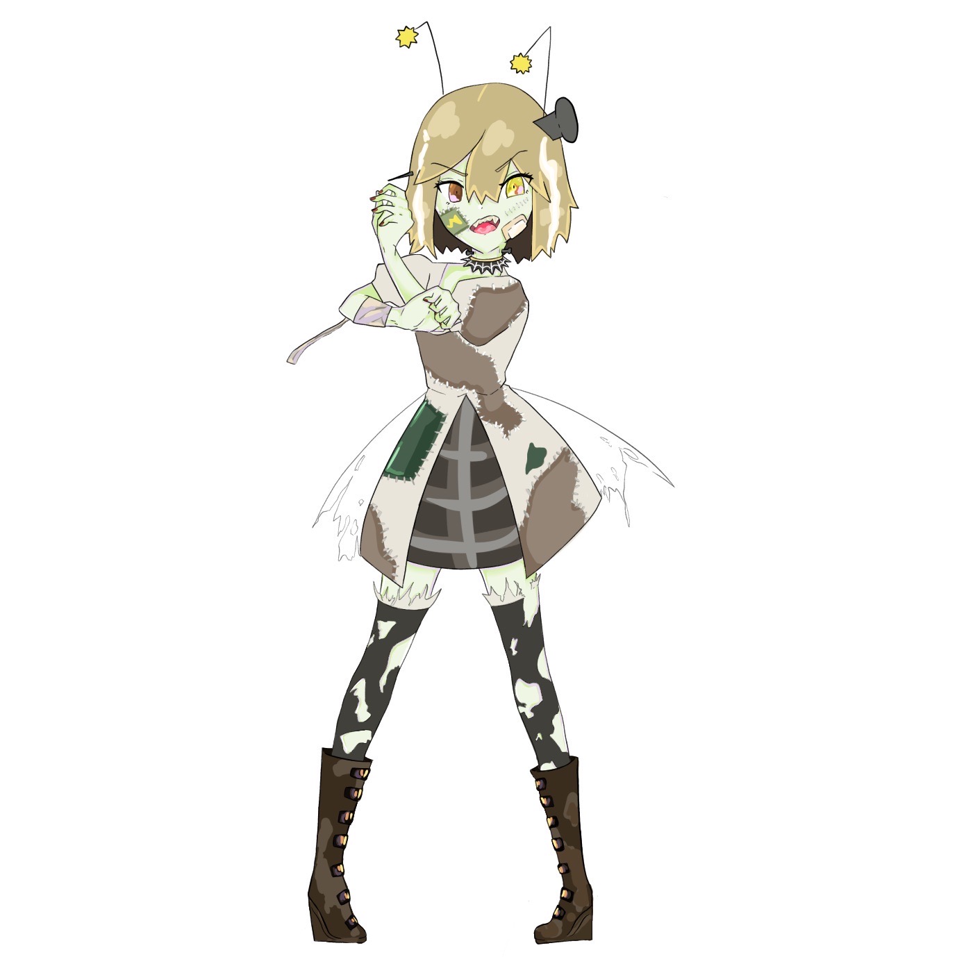 Zombee Razor Fish Zombee! (No bg) by ririono on DeviantArt