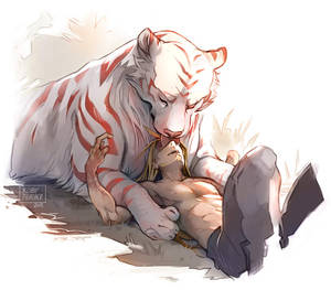 Gentle lick by RubyFeather Gentle lick by RubyFeather