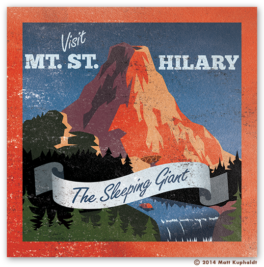 Travel sticker: Mt. St. Hilary