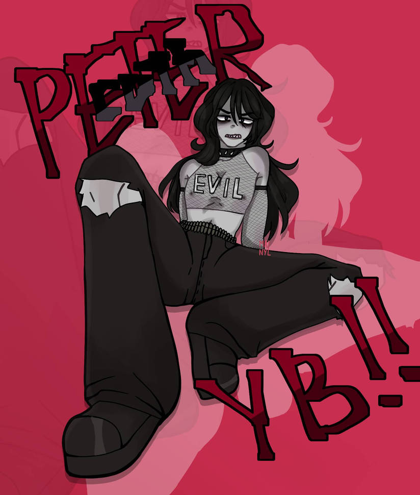 Peterbot Goth Peter goth in high school~ by ManylPallas on DeviantArt