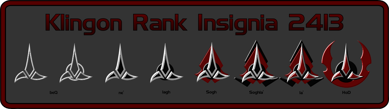 Klingon Rank Insignia 2413