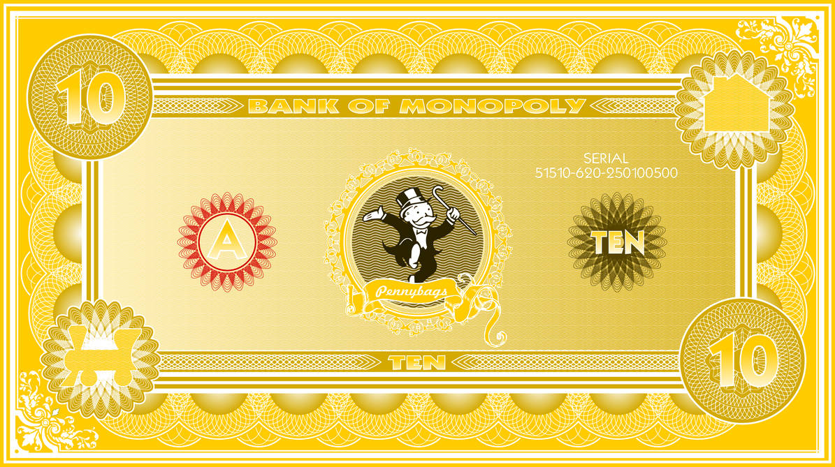 Monopoly Banknote $10 by jonizaak on DeviantArt