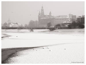 Cracow - frozen river