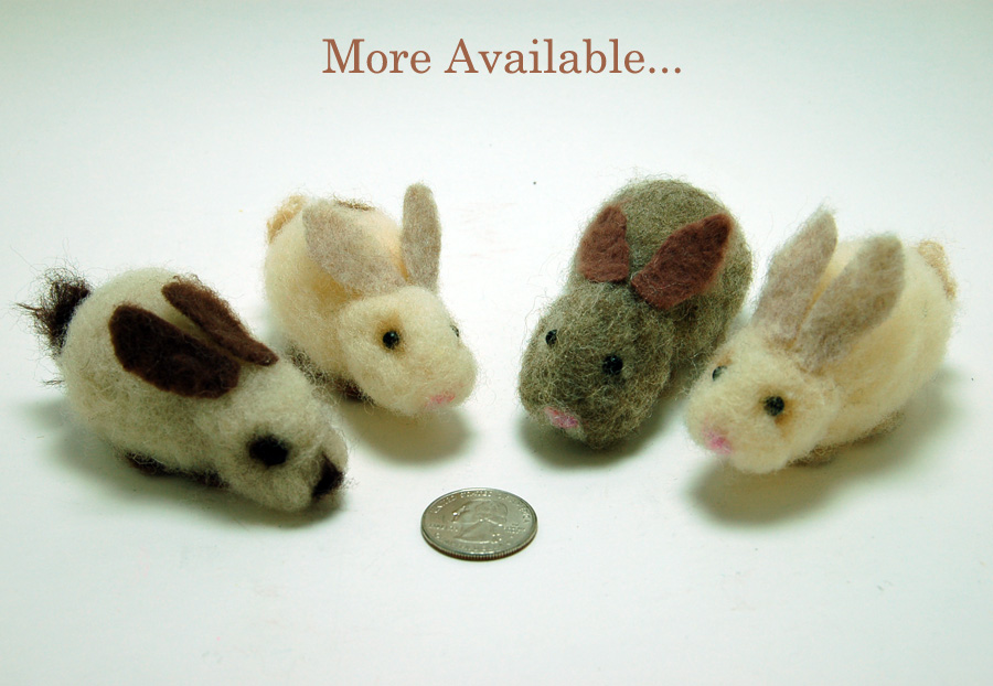 More Felted Bunnies