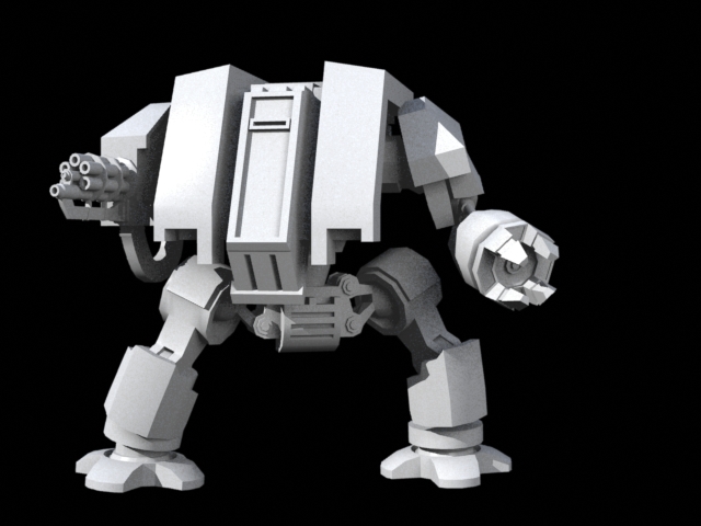 Dreadnought model rigged