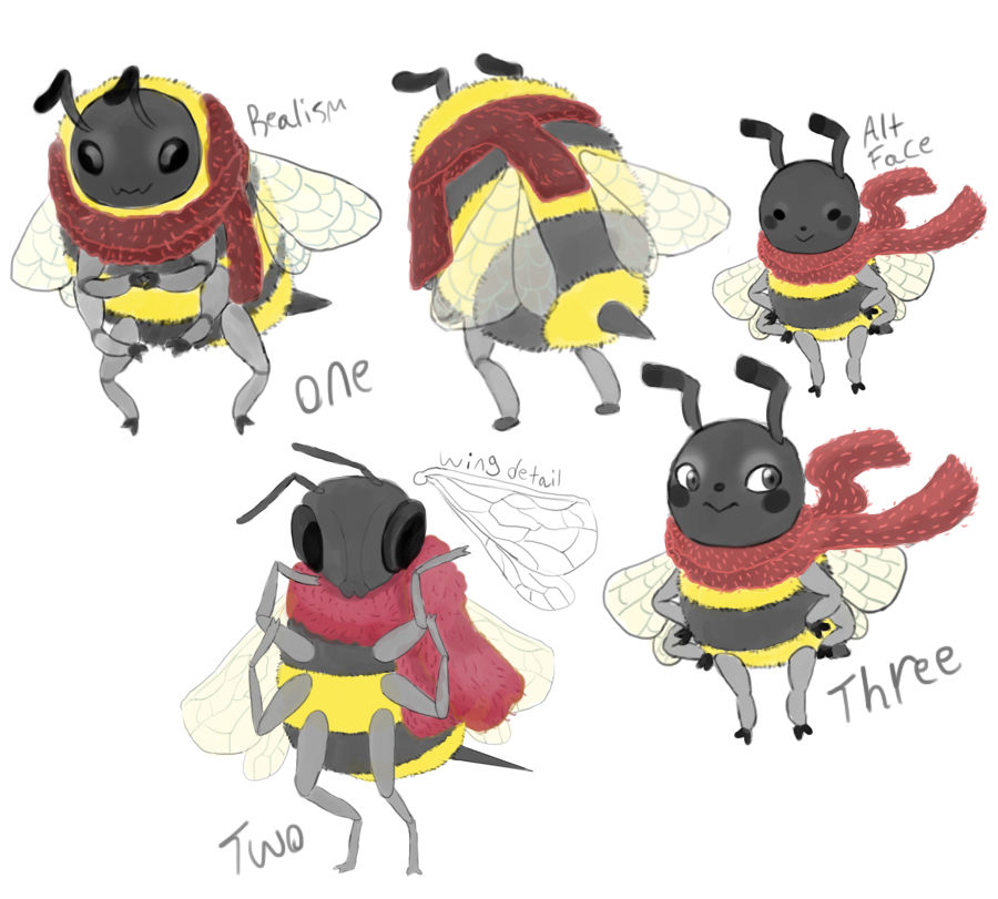 Bee Deviantart Style Bee Character Concept Art by SaltySeaStella on DeviantArt