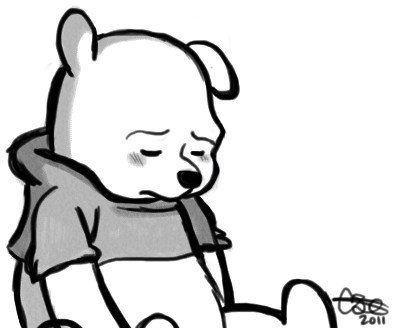 pooh crying