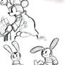 Mickey and Oswald Drawings 1