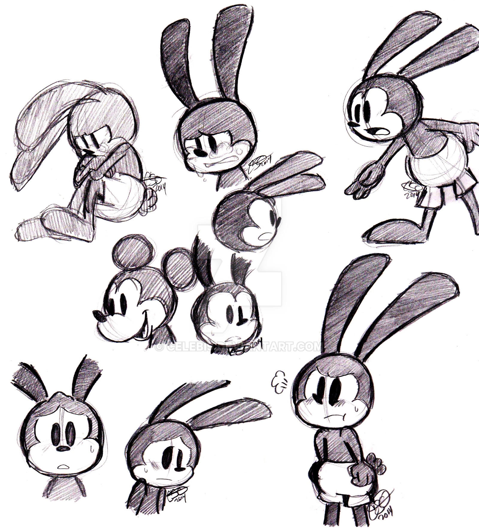 Some Oswald sketches