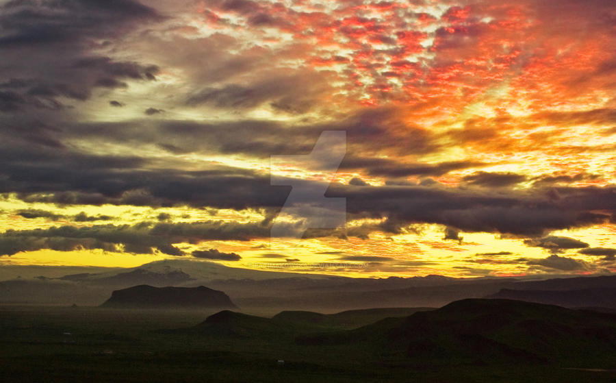 night on Iceland