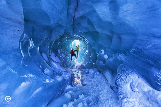 Viking at work on the glacier