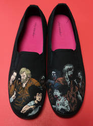 Hand Painted Shoes The Walking Dead