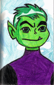 Beast Boy in CrayonXD