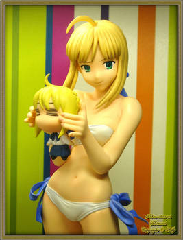 Saber-chan in Swimsuit II