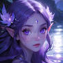 high-resolution purple elf