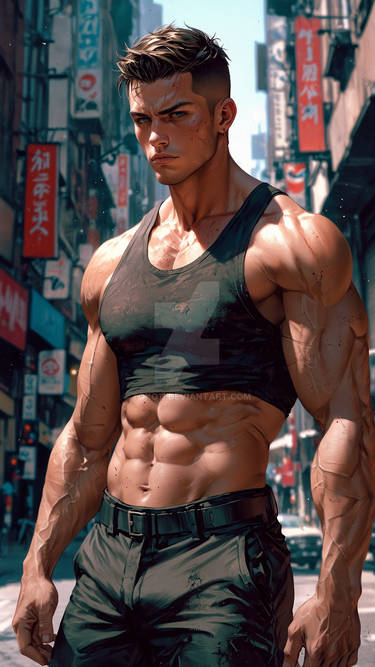 Buff Man Anim Anime XL BUFF muscular man by Toko11 on DeviantArt