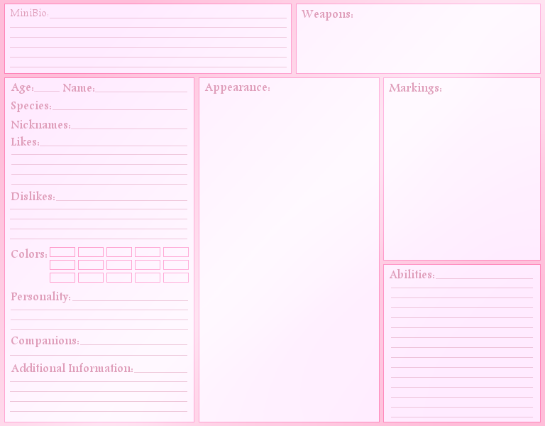 Blank Character Reference Sheet By Angelmarieturan On Deviantart