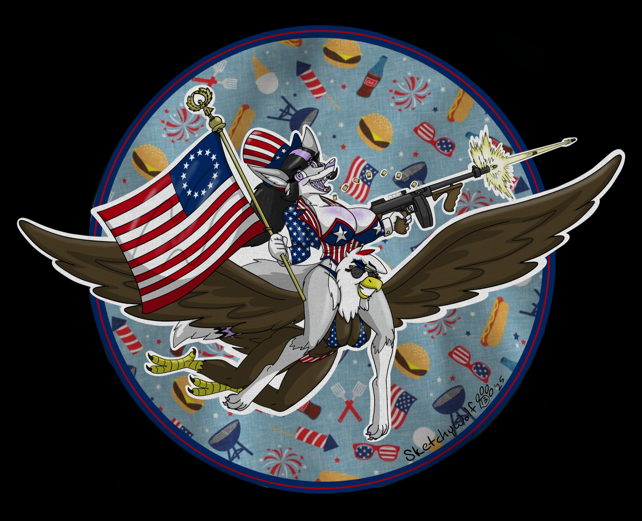 'Merica by Sketchywolf-13 on DeviantArt
