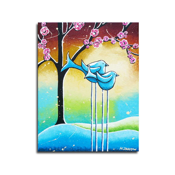 Blue Birds Original Painting