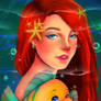 Under the water: Ariel Little Mermaid
