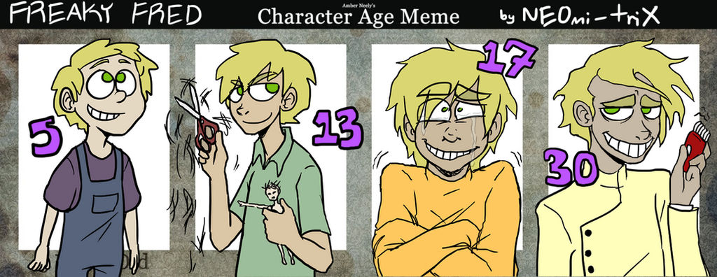 Character Age Meme: Freaky Fred