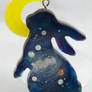 space bunny pendant