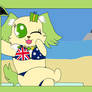 Peridots Aussie Flag Bikini