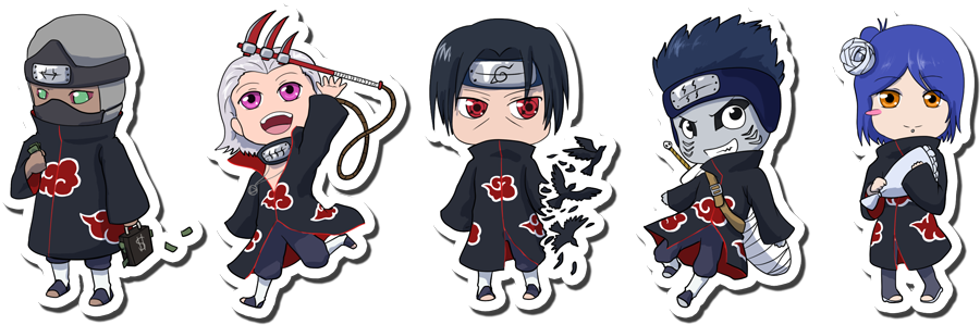 chibi sticker set 1 of 3 by Meruseitai on DeviantArt