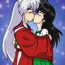 Kagome and Inuyasha kissing