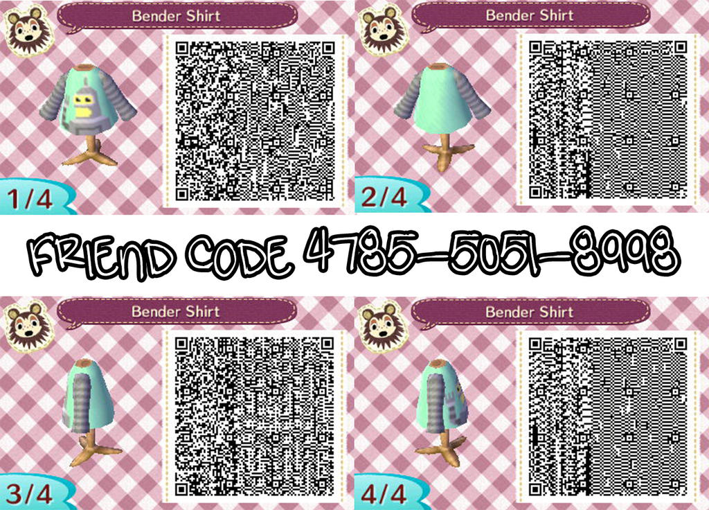 Animal crossing new leaf cute clothes qr codes animal crossing