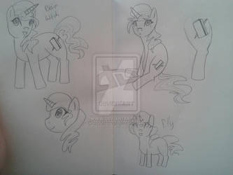 Pony sketching