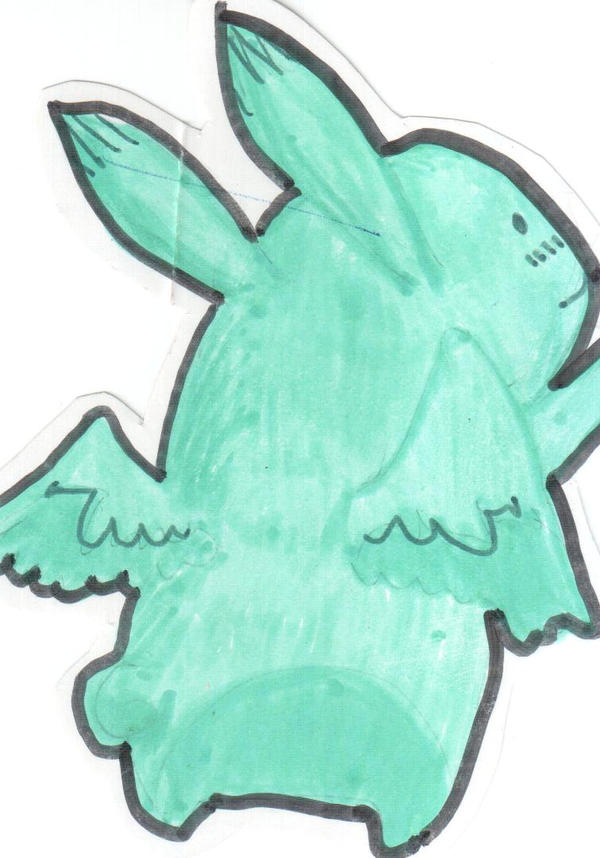 -Flying Mint Bunny- by CyrilenDragoness13 on DeviantArt