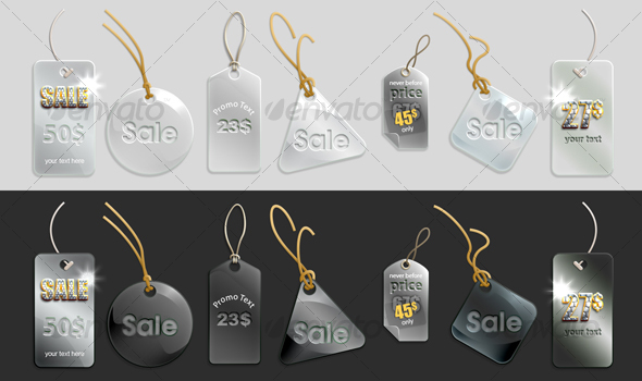 glassy sales tags