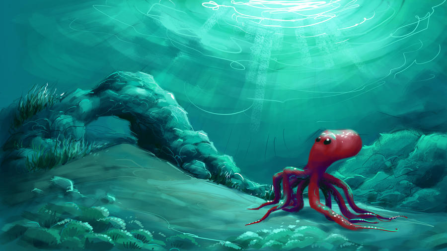 Lonely octopus