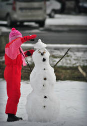 Funny snowman