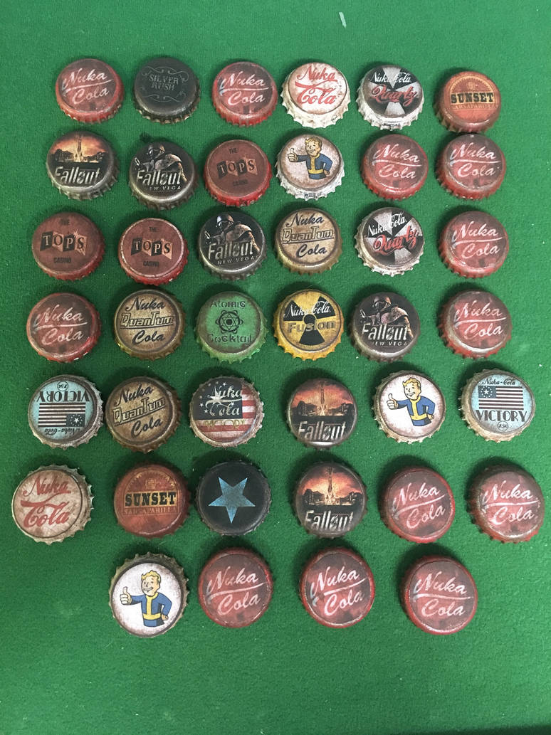 Fallout Caps Drawing Fallout bottle caps collection by Alex1117 on DeviantArt